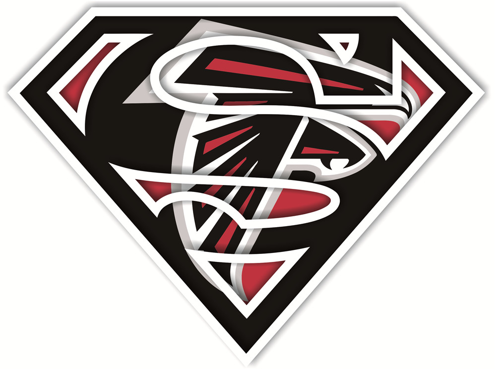 Atlanta Falcons superman logos iron on heat transfer